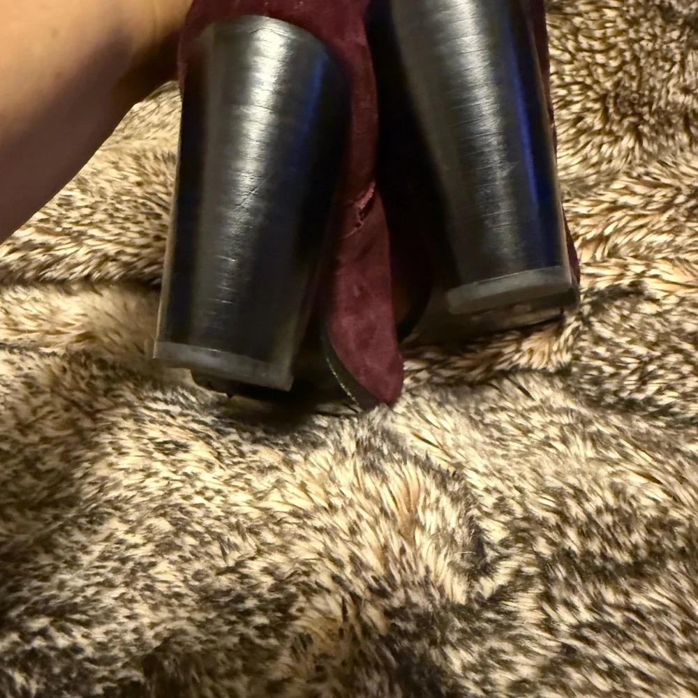 rag & bone Deep Burgundy Ankle Boots